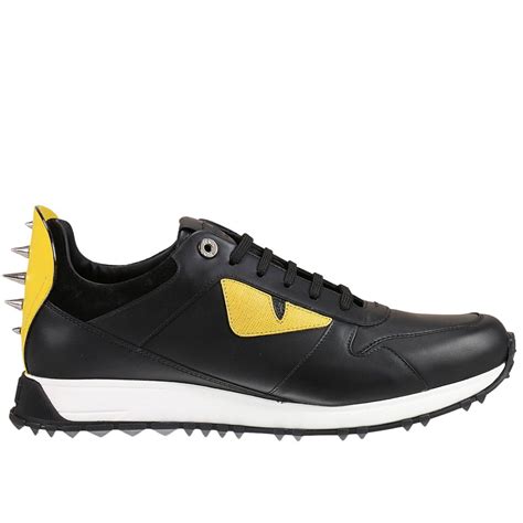 fendi sneakers yellow|fendi monster black sneakers men.